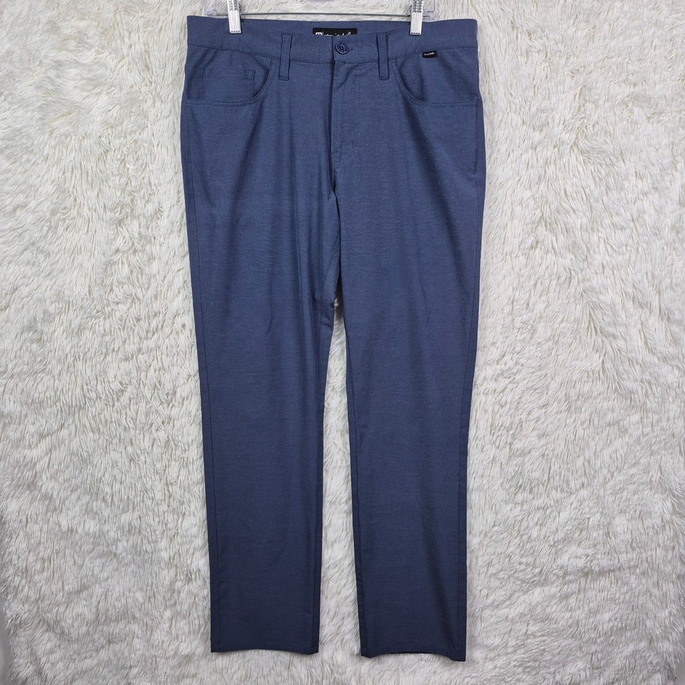 Travis Mathew Mens Blue Open To Close Golf Pants 34‎ Stretch 76809-00